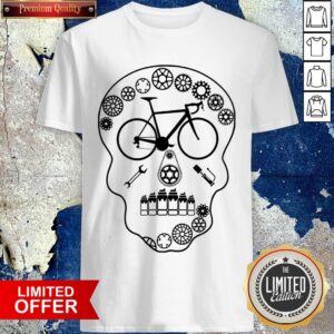Cog Skull Bicycle Day Of The Dead Shirt