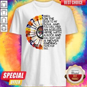 Top Guitars Hippie Sunflower Knock On The Door To My Soul Shirt