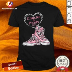Good Chucks And Pearls 2021 Heart Valentine Shirt