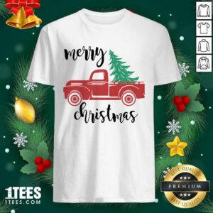 Cute Merry Christmas Truck Christmas Shirt