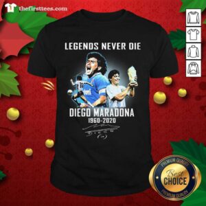 Colorful Legends Never Die Diego Maradona 1960 2020 Signature Shirt