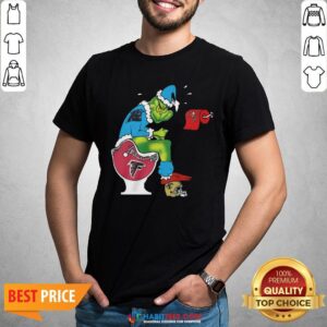 So The Grinch Carolina Panthers Shit On Toilet Atlanta Falcons And Other Teams Christmas Shirt