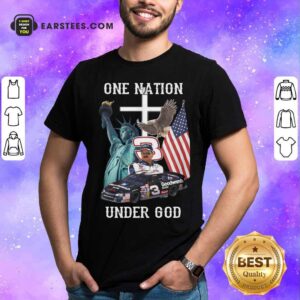 Original 3 Goodwrench Dale Earnhardt One Nation Under God American Flag Shirt