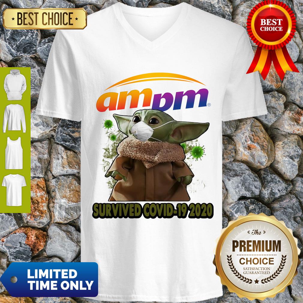 Baby Yoda Mask Am Pm Survived COVID-19 2020 Shirt