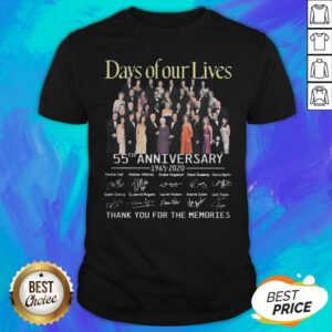 Days Of Our Lives 55th Anniversary Full Cast Signature Thank You For The Memories Shirt