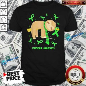 Awesome Sloth Lymphoma Awareness Shirt