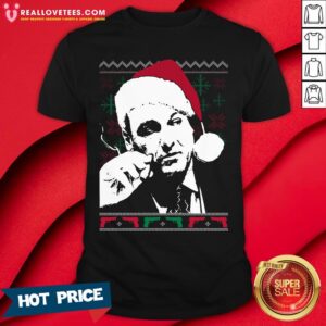 Cute Santa Tony Soprano Ugly Christmas Shirt