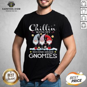 Hot Chillin’ With My Kindergarten Gnomies Teacher Christmas Shirt
