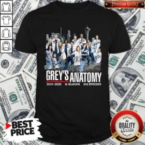 Grey’s Anatomy 2005 2020 16 Seasons 342 Episodes Shirt