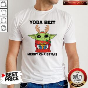 Yoda Reindeer Best Merry Christmas Shirt