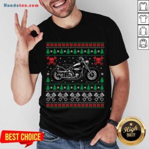 Good American Motorcycle Cool Biker Ugly Christmas Sweater Gift Shirt