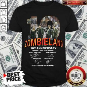 Pretty Zombieland 10th Anniversary 2009 2019 Signatures Shirt