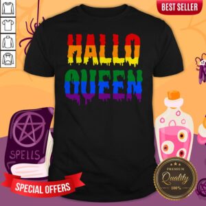 Halloqueen LGBTQ Rainbow Pride Halloween Shirt