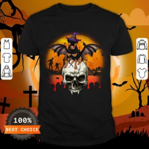 Skull With Rottweiler Halloween Awesome Dog Halloween Skull With Rottweiler Halloween T-Shirt