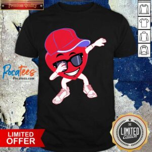 Original Boys Valentines Day Dabbing Heart Girls Kids Valentine Shirt