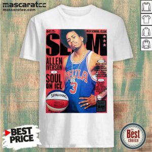Original Old School Issue Slam Allen Iverson Soul On Ice Shirt