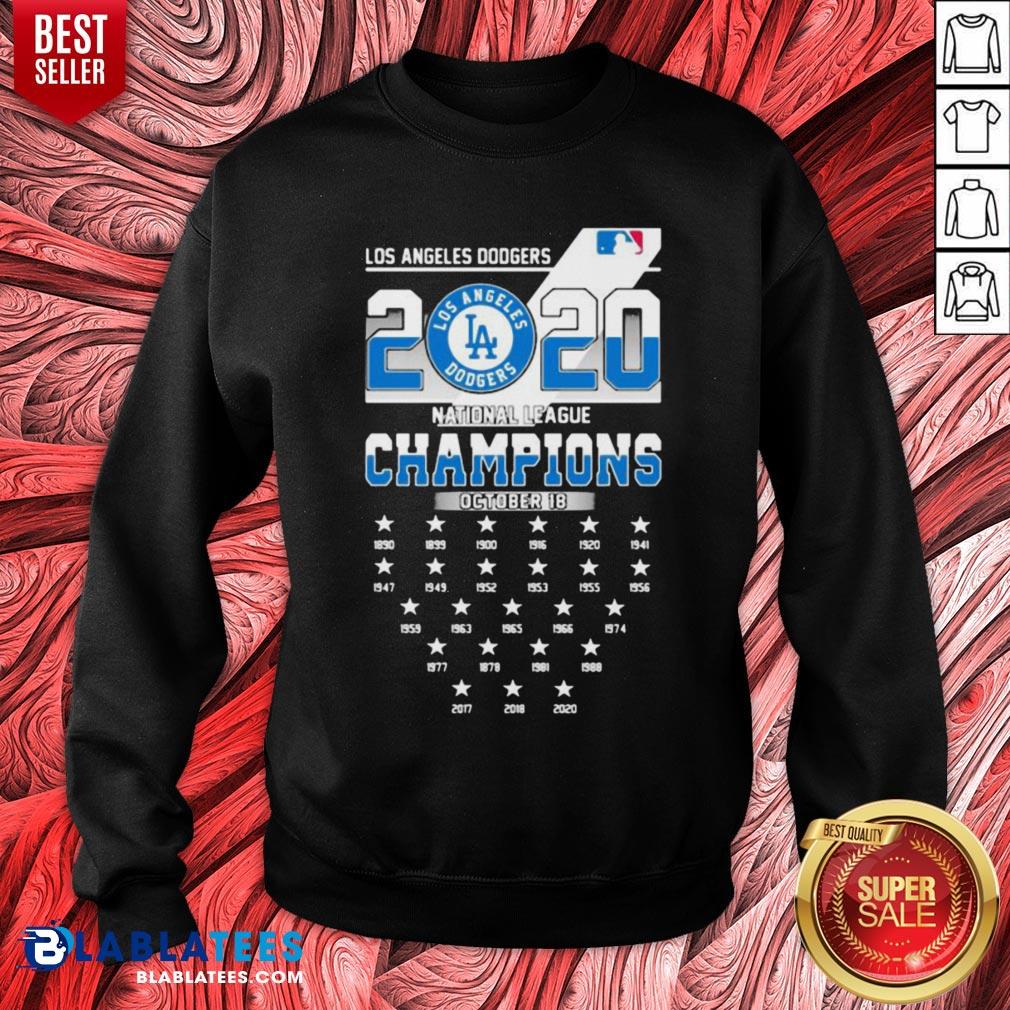 Nice Los Angeles Dodgers 2020 National League Champions Shirt
