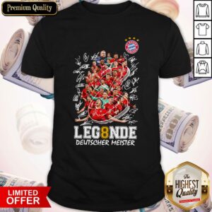 FC Bayern München 8 Legende Deutscher Meister 2020 Signatures Shirt