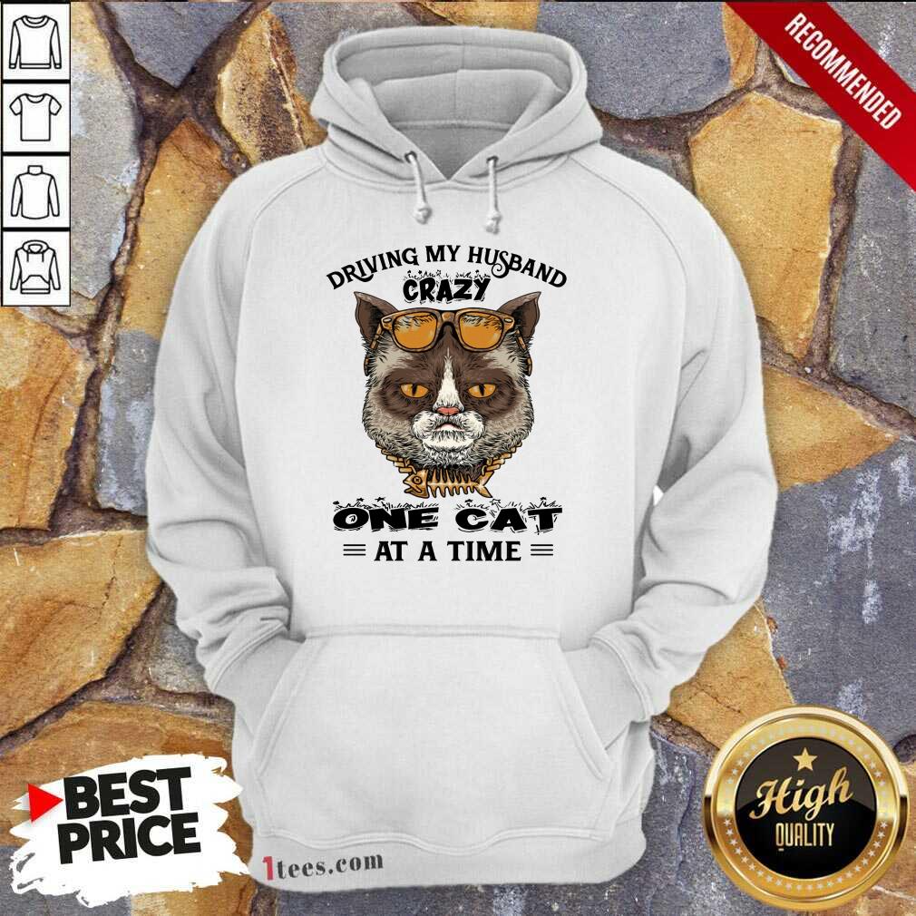 Driving My Husband Crazy One Cat At A Time Shirt