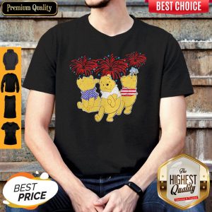 Pretty Pooh Disney Happy The 4th Of July America Shirt