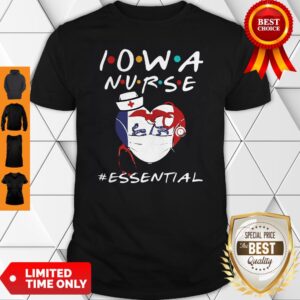 Official State Lowa Mask Nurse Essential Coronavirus Shirt