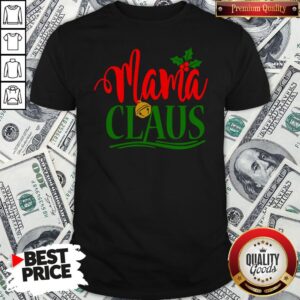 Funny Mama Santa Claus Hat Christmas Matching Family Group Pajama Shirt