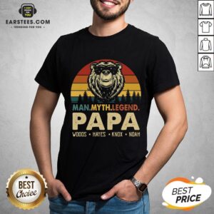 Hot Bear Man Myth Legend Papa Woods Hayes Knox Noad Vintage Retro Shirt