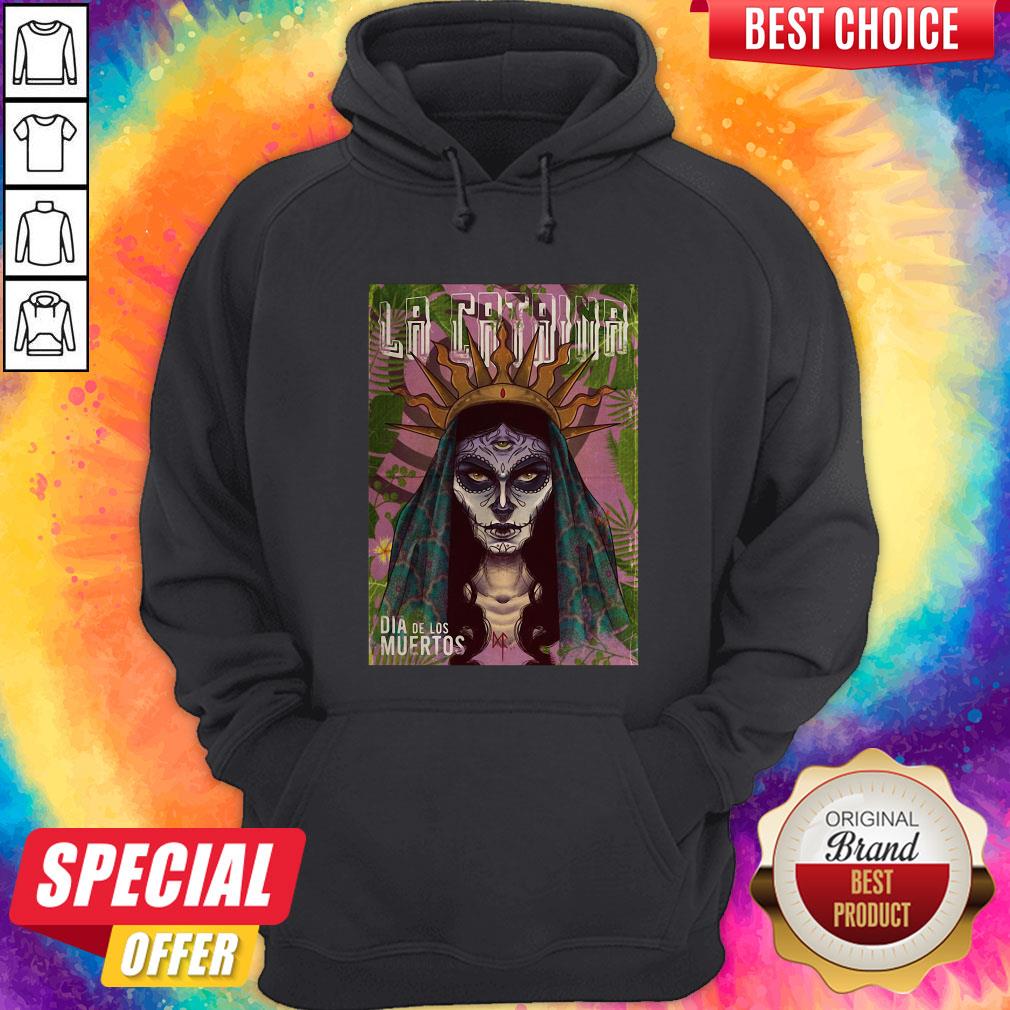 La Catrina Skull Dia De Los Muertos Day Of Dead Halloween Shirt