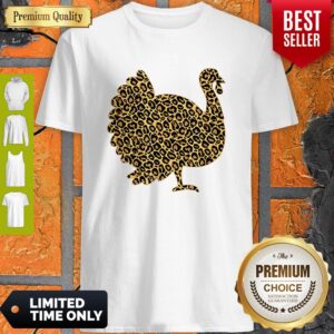 Leopard Print Turkey Thanksgiving Fall Autumn Gobble Gift Shirt