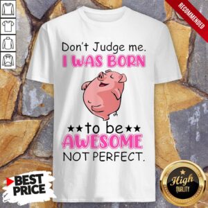 Don't Judge Me I Was Born To Be Awesome Not Perfect Shirt