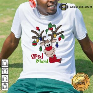 Nice Reindeer Sped Squad Christmas Shirt