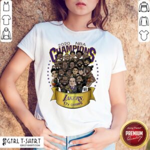 Funny 2020 NBA Champions Los Angeles Lakers 17 Champs Cartoon Shirt