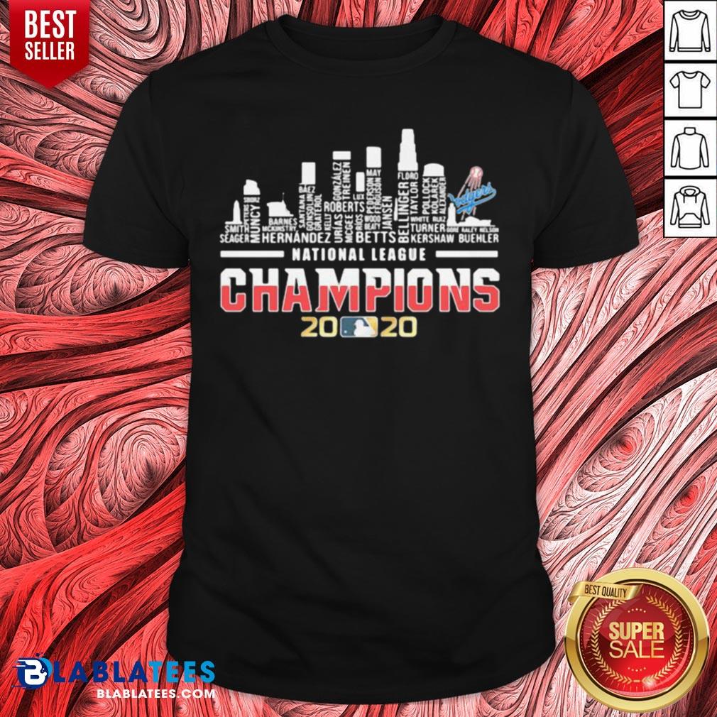 Official Los Angeles Dodgers National League Champions 2020 Shirt