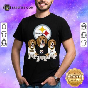 Funny Beagle Pittsburgh Steelers Logo Shirt