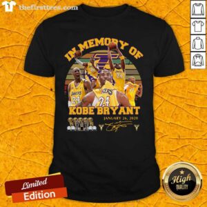 Awesome In Memory Of Kobe Bryant January 26 2020 Vintage Shirt