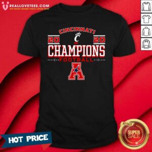 Cute Cincinnati Bearcats 2020 AAC Football Champions Shirt