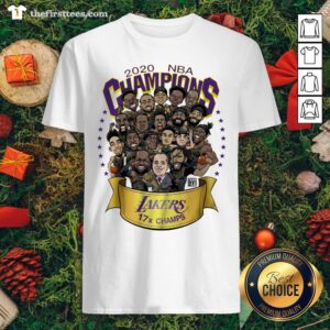 Nice 2020 NBA Champions Los Angeles Lakers 17 Champs Cartoon A Shirt