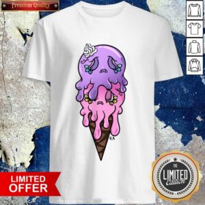 Sugar Skull Ice Cream Double Dia De Los Muertos T-Shirt