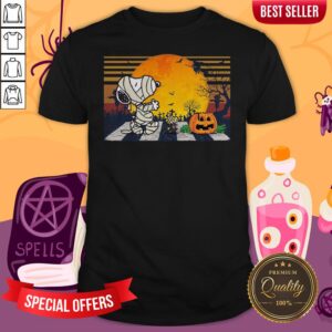 Mummy Snoopy Woodstock Pumpkin Shirt