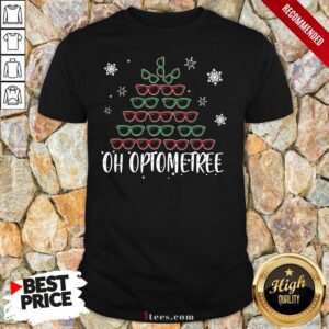 Glasses Christmas Tree Oh Optometree Ugly Christmas Shirt