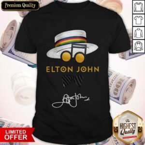 Nice Elton John Hat Signature Shirt