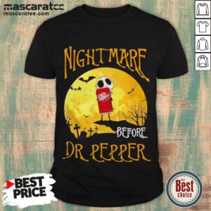 Jack Skellington Nightmare Before Dr Pepper Halloween A Shirt