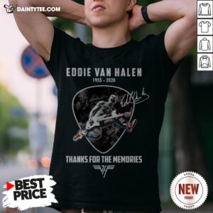 Eddie Van Halen 1955-2020 Thanks For The Memories Signature Shirt