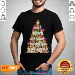 Good Sheltie dog Christmas Tree Sheltie Xmas Tree Shirt