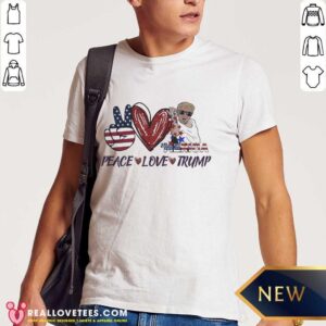 Peace Love Trump Salt Bae 4th Of July Shirt