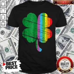 Irish Shamrock Gay LGBT St Patricks Day Pride Rainbow Shirt
