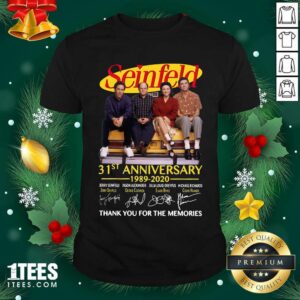 Best Seinfeld 31st Anniversary 1989 2020 Thank You For The Memories Signatures Shirt