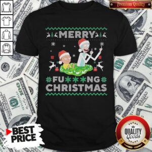 Hot Santa Rick And Morty Merry Fucking Christmas Shirt