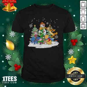 Hot Snowman Bear And Friends Christmas Shirt