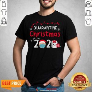 Funny Quarantine Christmas 2020 Santa Claus Face Mask Toilet Paper Gift Shirt